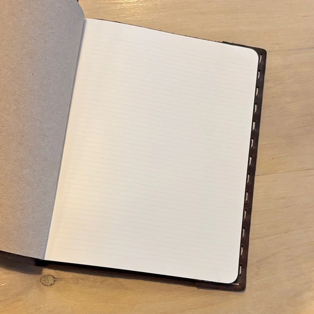 RUSTICO VEGETABLE TANNED LEATHER JOURNAL: LARGE